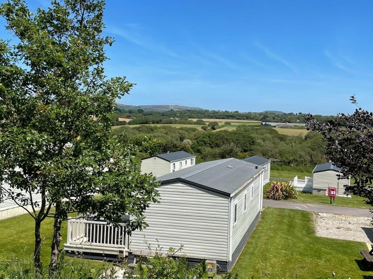 Luxury Caravan Cornwall Sleeps 4 Countryside View St. Austell Exterior photo